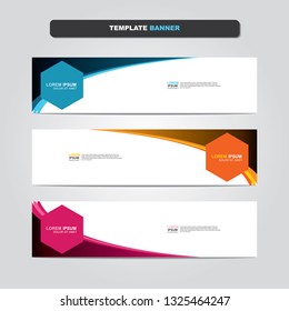 Vector abstract web banner design template. Collection of web banner template. Abstract geometric web design banner template isolated on grey background. Header - landing page Web Design Elements 