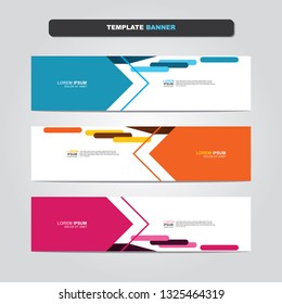 Vector abstract web banner design template. Collection of web banner template. Abstract geometric web design banner template isolated on grey background. Header - landing page Web Design Elements 