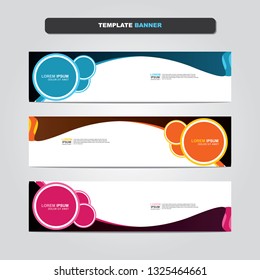 Vector abstract web banner design template. Collection of web banner template. Abstract geometric web design banner template isolated on grey background. Header - landing page Web Design Elements 