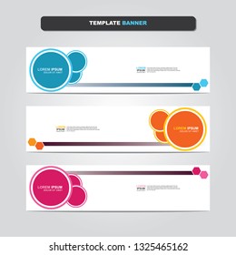 Vector abstract web banner design template. Collection of web banner template. Abstract geometric web design banner template isolated on grey background. Header - landing page Web Design Elements 