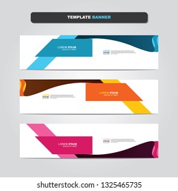Vector abstract web banner design template. Collection of web banner template. Abstract geometric web design banner template isolated on grey background. Header - landing page Web Design Elements 