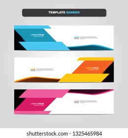 Vector abstract web banner design template. Collection of web banner template. Abstract geometric web design banner template isolated on grey background. Header - landing page Web Design Elements 