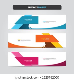 Vector abstract web banner design template. Collection of web banner template. Abstract geometric web design banner template isolated on grey background. Header - landing page Web Design Elements 
