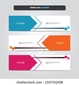 Vector abstract web banner design template. Collection of web banner template. Abstract geometric web design banner template isolated on grey background. Header - landing page Web Design Elements 
