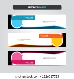 Vector abstract web banner design template. Collection of web banner template. Abstract geometric web design banner template isolated on grey background. Header - landing page Web Design Elements 