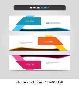 Vector abstract web banner design template. Collection of web banner template. Abstract geometric web design banner template isolated on grey background. Header - landing page Web Design Elements 