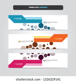 Vector abstract web banner design template. Collection of web banner template. Abstract geometric web design banner template isolated on grey background. Header - landing page Web Design Elements 