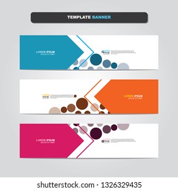 Vector abstract web banner design template. Collection of web banner template. Abstract geometric web design banner template isolated on grey background. Header - landing page Web Design Elements 