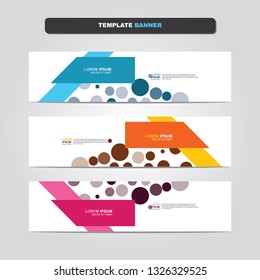 Vector abstract web banner design template. Collection of web banner template. Abstract geometric web design banner template isolated on grey background. Header - landing page Web Design Elements 
