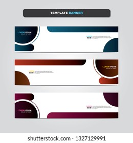Vector abstract web banner design template. Collection of web banner template. Abstract geometric web design banner template isolated on grey background. Header - landing page Web Design Elements 