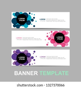 Vector abstract web banner design template. Collection of web banner template. Abstract geometric web design banner template isolated on sliver background