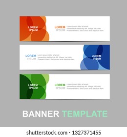 Vector abstract web banner design template. Collection of web banner template. Abstract geometric web design banner template isolated on sliver background