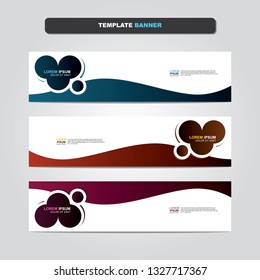 Vector abstract web banner design template. Collection of web banner template. Abstract geometric web design banner template isolated on grey background. Header - landing page Web Design Elements 