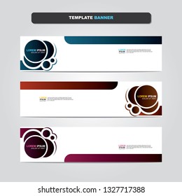 Vector abstract web banner design template. Collection of web banner template. Abstract geometric web design banner template isolated on grey background. Header - landing page Web Design Elements 