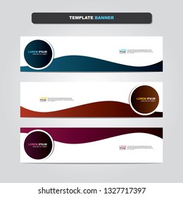 Vector abstract web banner design template. Collection of web banner template. Abstract geometric web design banner template isolated on grey background. Header - landing page Web Design Elements 
