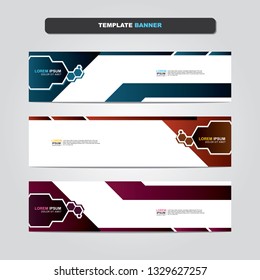 Vector abstract web banner design template. Collection of web banner template. Abstract geometric web design banner template isolated on grey background. Header - landing page Web Design Elements 