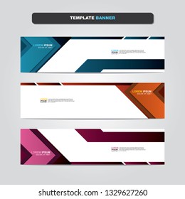 Vector abstract web banner design template. Collection of web banner template. Abstract geometric web design banner template isolated on grey background. Header - landing page Web Design Elements 