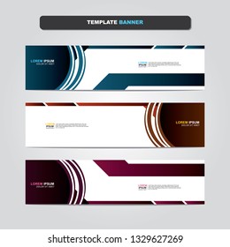 Vector abstract web banner design template. Collection of web banner template. Abstract geometric web design banner template isolated on grey background. Header - landing page Web Design Elements 
