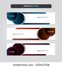 Vector abstract web banner design template. Collection of web banner template. Abstract geometric web design banner template isolated on grey background. Header - landing page Web Design Elements 
