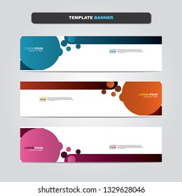 Vector abstract web banner design template. Collection of web banner template. Abstract geometric web design banner template isolated on grey background. Header - landing page Web Design Elements 