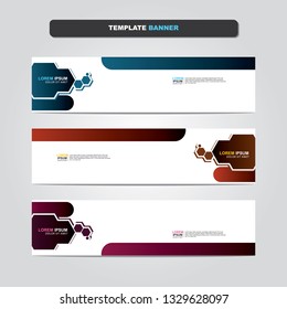 Vector abstract web banner design template. Collection of web banner template. Abstract geometric web design banner template isolated on grey background. Header - landing page Web Design Elements 