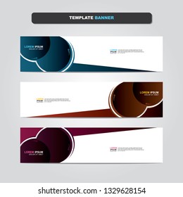 Vector abstract web banner design template. Collection of web banner template. Abstract geometric web design banner template isolated on grey background. Header - landing page Web Design Elements 