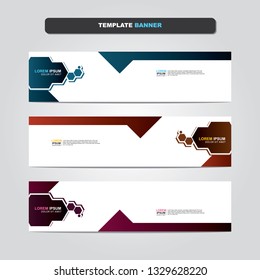 Vector abstract web banner design template. Collection of web banner template. Abstract geometric web design banner template isolated on grey background. Header - landing page Web Design Elements 