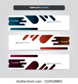 Vector abstract web banner design template. Collection of web banner template. Abstract geometric web design banner template isolated on grey background. Header - landing page Web Design Elements 