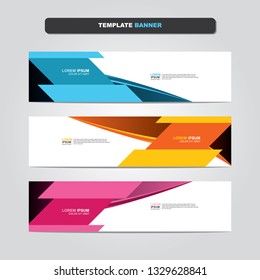 Vector abstract web banner design template. Collection of web banner template. Abstract geometric web design banner template isolated on grey background. Header - landing page Web Design Elements 