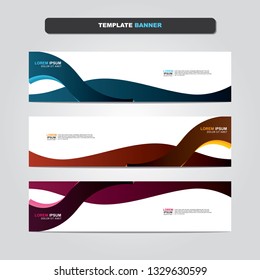Vector abstract web banner design template. Collection of web banner template. Abstract geometric web design banner template isolated on grey background. Header - landing page Web Design Elements 