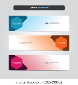 Vector abstract web banner design template. Collection of web banner template. Abstract geometric web design banner template isolated on grey background. Header - landing page Web Design Elements 