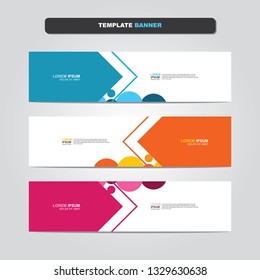 Vector abstract web banner design template. Collection of web banner template. Abstract geometric web design banner template isolated on grey background. Header - landing page Web Design Elements 