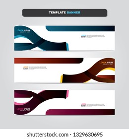 Vector abstract web banner design template. Collection of web banner template. Abstract geometric web design banner template isolated on grey background. Header - landing page Web Design Elements 