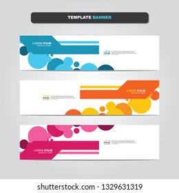 Vector abstract web banner design template. Collection of web banner template. Abstract geometric web design banner template isolated on grey background. Header - landing page Web Design Elements 