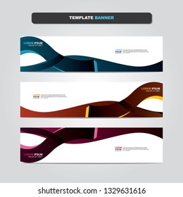 Vector abstract web banner design template. Collection of web banner template. Abstract geometric web design banner template isolated on grey background. Header - landing page Web Design Elements 