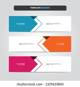 Vector abstract web banner design template. Collection of web banner template. Abstract geometric web design banner template isolated on grey background. Header - landing page Web Design Elements 