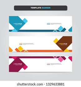 Vector abstract web banner design template. Collection of web banner template. Abstract geometric web design banner template isolated on grey background. Header - landing page Web Design Elements 
