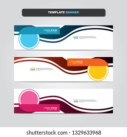Vector abstract web banner design template. Collection of web banner template. Abstract geometric web design banner template isolated on grey background. Header - landing page Web Design Elements 