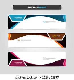 Vector abstract web banner design template. Collection of web banner template. Abstract geometric web design banner template isolated on grey background. Header - landing page Web Design Elements 