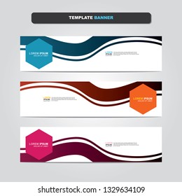 Vector abstract web banner design template. Collection of web banner template. Abstract geometric web design banner template isolated on grey background. Header - landing page Web Design Elements 