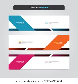 Vector abstract web banner design template. Collection of web banner template. Abstract geometric web design banner template isolated on grey background. Header - landing page Web Design Elements 