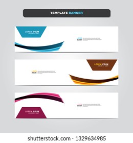 Vector abstract web banner design template. Collection of web banner template. Abstract geometric web design banner template isolated on grey background. Header - landing page Web Design Elements 