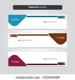 Vector abstract web banner design template. Collection of web banner template. Abstract geometric web design banner template isolated on grey background. Header - landing page Web Design Elements 