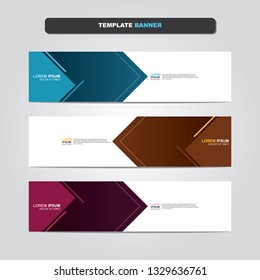 Vector abstract web banner design template. Collection of web banner template. Abstract geometric web design banner template isolated on grey background. Header - landing page Web Design Elements 