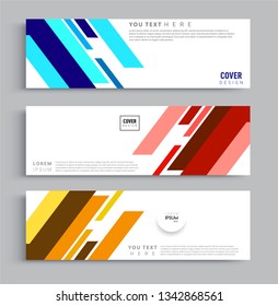Vector abstract web banner design template sets. Collection of web banner template. Abstract geometric web design banner template.