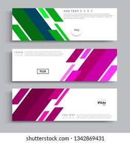 Vector abstract web banner design template sets. Collection of web banner template. Abstract geometric web design banner template.