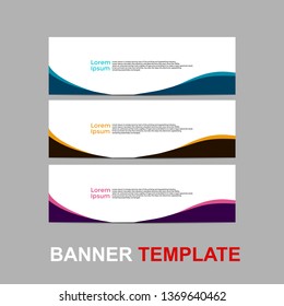 Vector abstract web banner design template. Collection of web banner template. Abstract geometric web design banner template isolated on sliver background