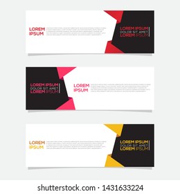 Vector abstract web banner design template, Banner background modern template, abstract design