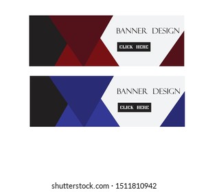 Vector abstract web banner design template Collection of web banner template