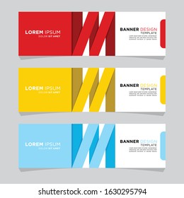 Vector abstract web banner design template. Collection of web banner template. Abstract geometric web design banner template.